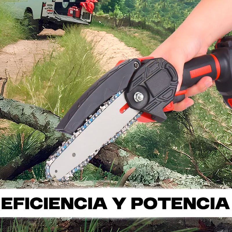 MINI MOTOSIERRA PORTÁTIL + 2 POTENTES BATÉRIAS PROMOCION - CIERRE DE LA TIENDA - CONTRA ENTREGA ENVÍO GRATIS